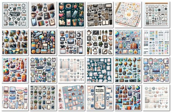 Download Midjourney Prompts for Planner Stickers - Prompt Collection