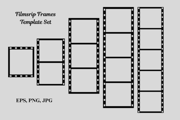 Download Film Strip Photo Frame Tape Template Set - Premium Resources