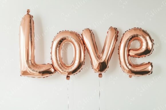 Download Beautiful Rose Gold Balloon Letters - Balloon Collection