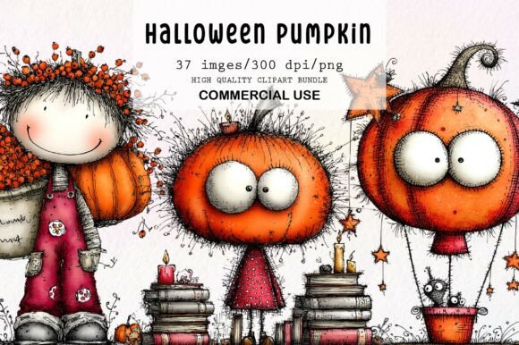 Download Halloween Pumpkin Quirky Clipart - Halloween Collection