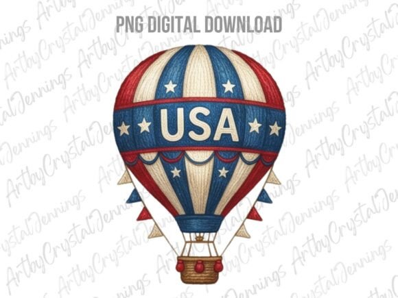 Download USA American Hot Air Balloon PNG - Balloon Collection