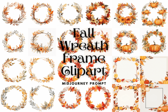 Download Prompt for Fall Wreath Frame Clipart - Prompt Collection