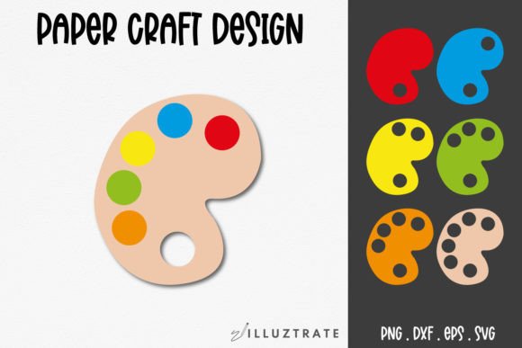 Download Paint Palette Paper Crafting SVG | Paint - Paper crafting Collection