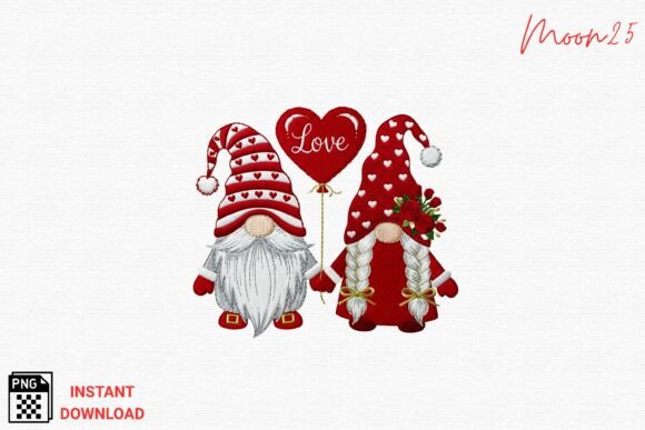 Download Valentine Gnome Couple Love Balloon Png - Balloon Collection