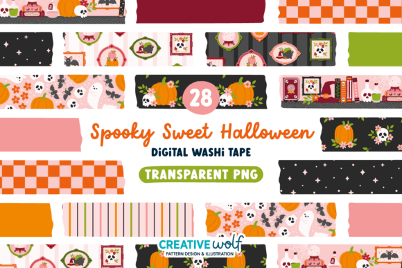 Download Spooky Sweet Halloween Washi Tape - Halloween Collection