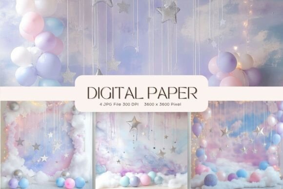 Download Balloon Party Studio Backdrop Overlays - Balloon Collection