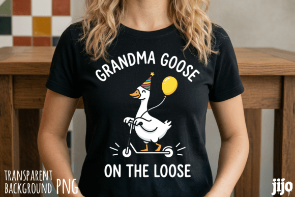 Download Goose Grandma Scooter Balloon PNG - Balloon Collection