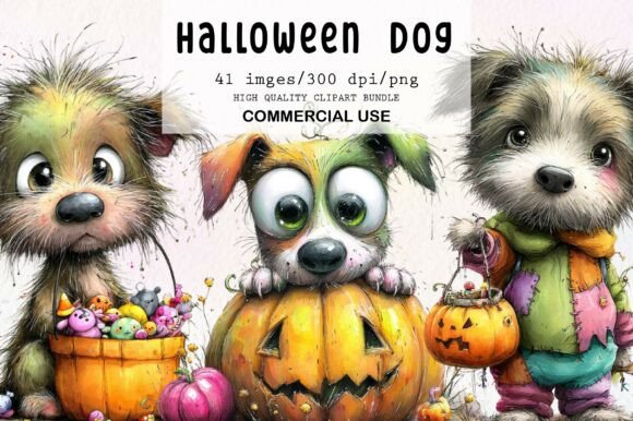 Download Halloween Dog Quirky Clipart - Halloween Collection