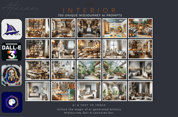 Download 700 MidJourney Prompts Interior Design - Prompt Collection