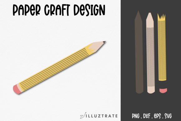 Download Pencil Paper Crafting SVG | School Paper - Paper crafting Collection
