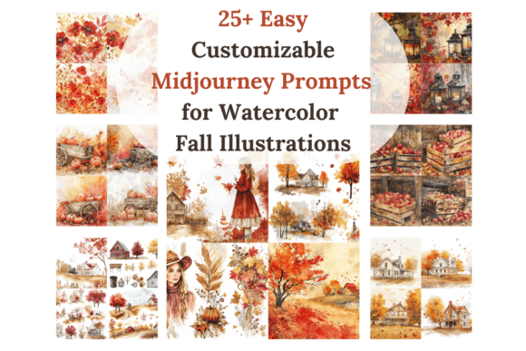 Download Midjourney Prompts for Watercolor Fall - Prompt Collection